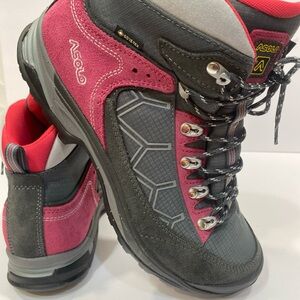 Asolo Gray Hiking Boots Women’s Size 8.5 Gore-Tex Vibram Suede Waterproof
